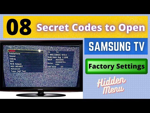 SAMSUNG LED TV FACTORY RESET CODE || HOW TO RESET SAMSUNG TV TO FACTORY SETTINGS