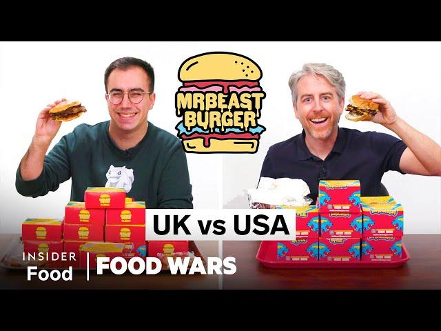 US vs UK @MrBeast Burger | Food Wars | Insider Food