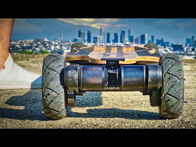 EPIC All Terrain Electric Skateboard Test: Evolve Hadean Bamboo