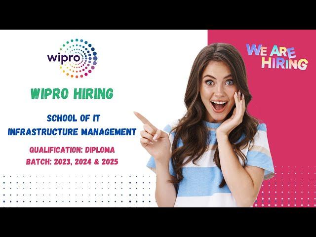 Wipro School of IT Infrastructure Management 2024