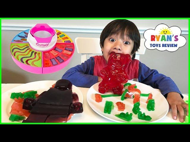 GIANT GUMMY CANDY MAKER! DIY gummy bear, Gummies worm! Kids Candy Review