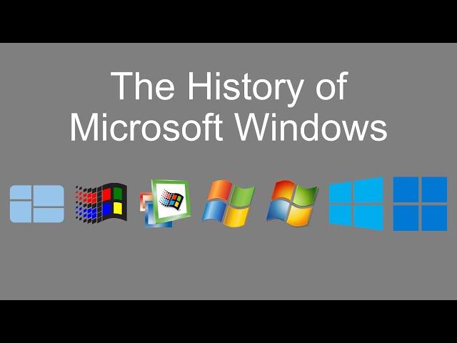 The History of Microsoft Windows