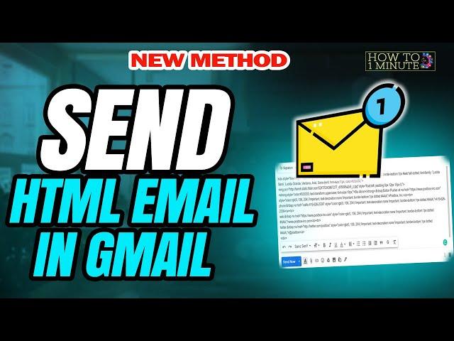 How to send html email in gmail 2025