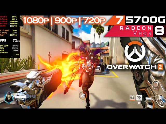 OVERWATCH 2 | Ryzen 7 5700G & 16gb | Vega 8 | No GPU Test