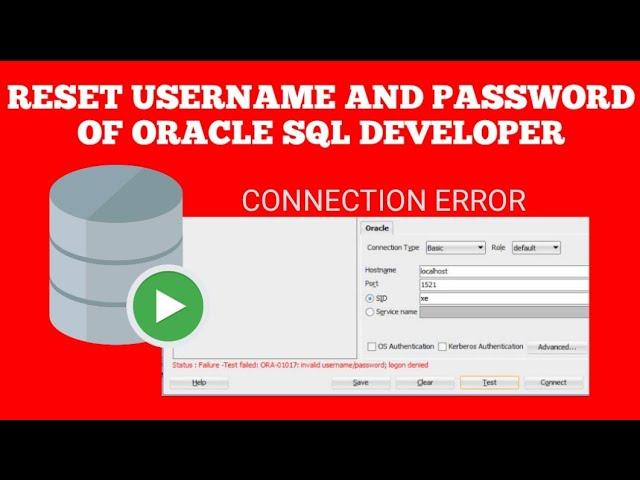 FIX:ORA-01017-invalid username/password;logon denied | Oracle SQL Tutorial | Techie Creators