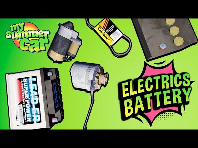 My Summer Car  Troubleshooting: Electrics. Wiring, Alternator, Battery and Starter