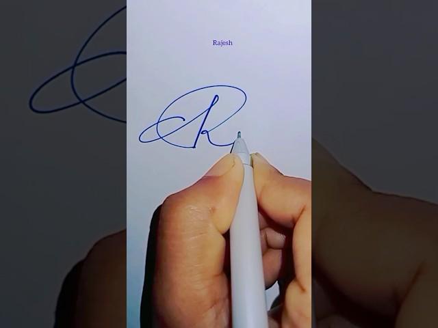 Rajesh naam ka signature #rajesh signature #rajesh name signature style #ytshorts#calligraphy#rajesh