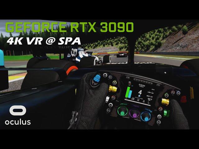 [4K] VR | F1 2020 @ Spa  | Ray Tracing + Immersive Filter | Assetto Corsa RTX 3090