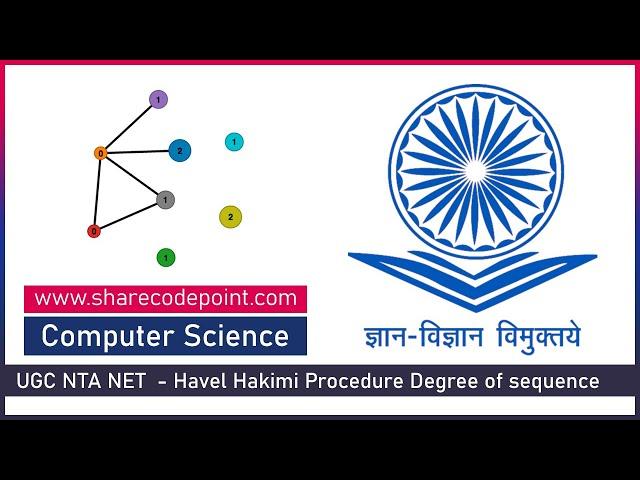 UGC NTA NET  Important | Havel Hakimi Procedure Degree of sequence UGC NET | Computer Science 2020