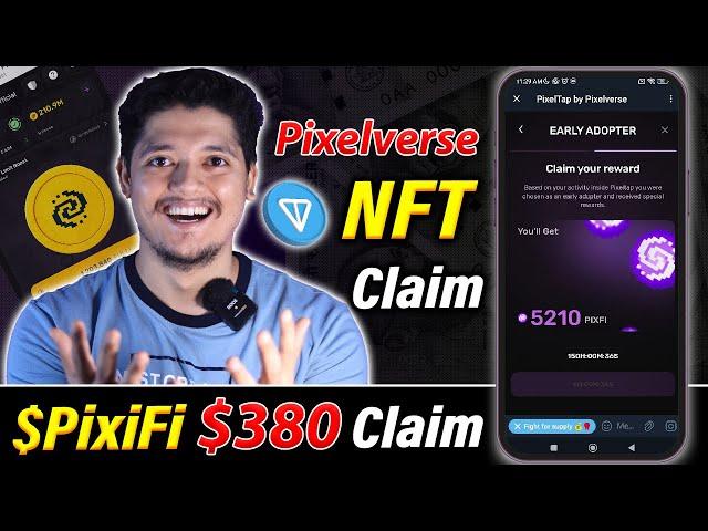 Claim $380 $PixiFi Token  -  Pixelverse Tap-To-Earn Mining Token Claim & Dashboard NFT Claim 