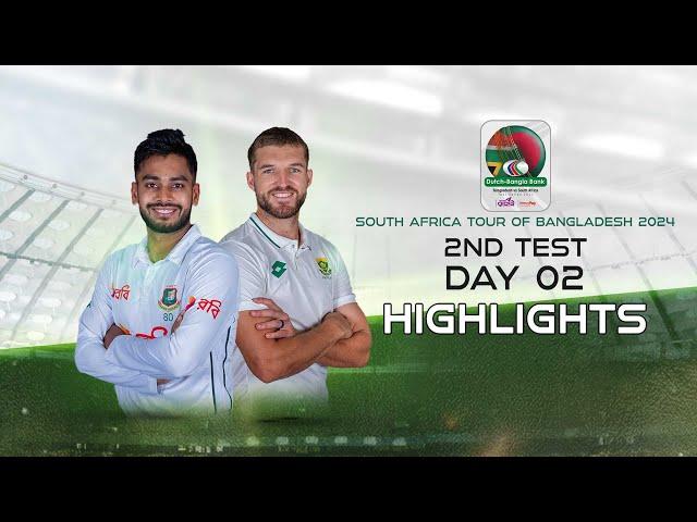 Bangladesh vs South Africa Highlights | 2nd Test | Day 2 | South Africa tour of Bangladesh 2024