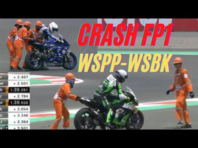 CRASH WSSP AND WSBK MANDALIKA 2021