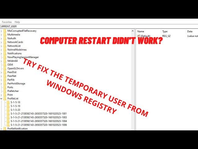 ow to Fix Temporary Profile/User Issue in Windows 10 (Step-by-Step Guide)