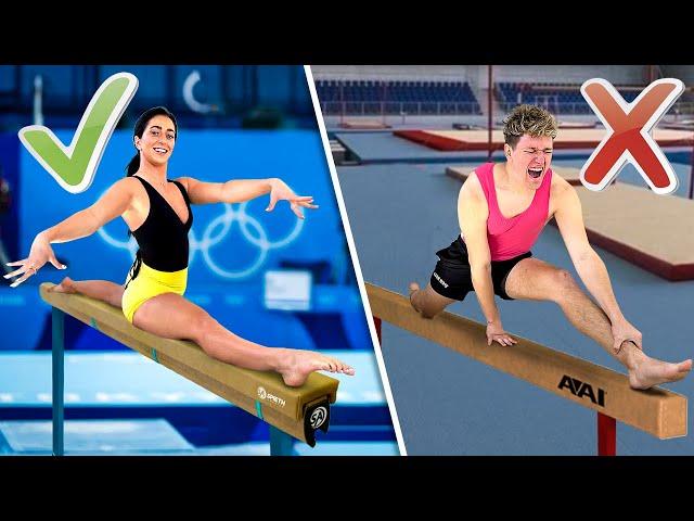 MEN TRY GIRLS GYMNASTICS!