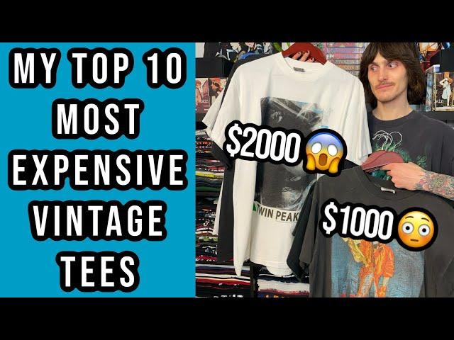 THE 10 MOST EXPENSIVE VINTAGE TEES IN MY COLLECTION