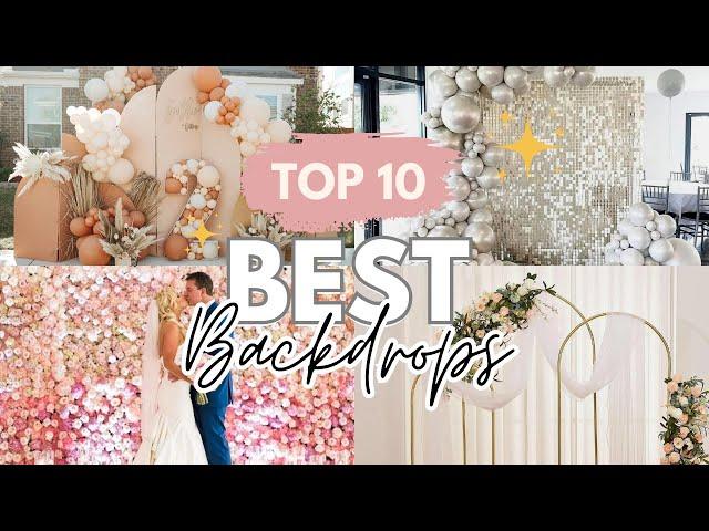 TOP 10 BEST Party Backdrops for Event Planners and Event Balloon Decorators!