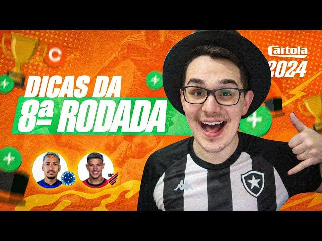 DICAS #8 RODADA | CARTOLA FC 2024 | TIME BARATO PRA MITAR!!