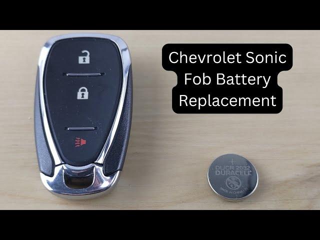 How To Replace or Change Chevrolet Sonic Remote Key Fob Battery 2017 - 2020