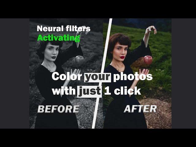 Photoshop Neural Filter Activating