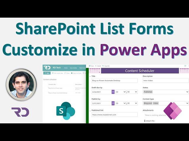 How to Customize SharePoint list forms with Power Apps - Beginners Tutorial