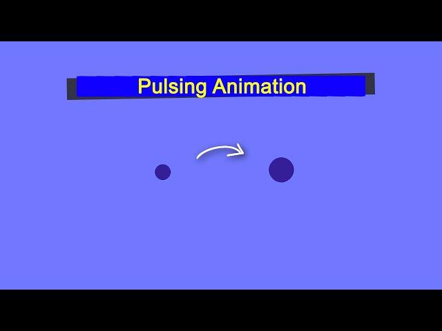 Create a pulsing animation effect with CSS