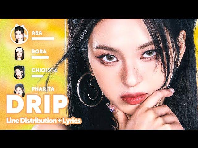 BABYMONSTER - DRIP (Line Distribution + Lyrics Karaoke) PATREON REQUESTED