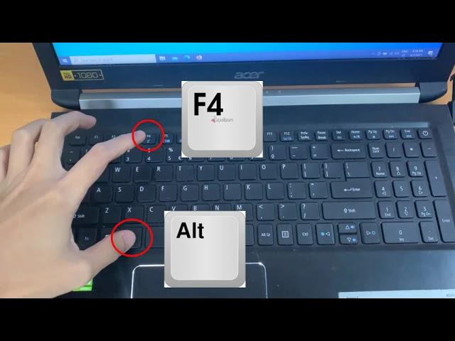 How to restart Acer laptop using keyboard