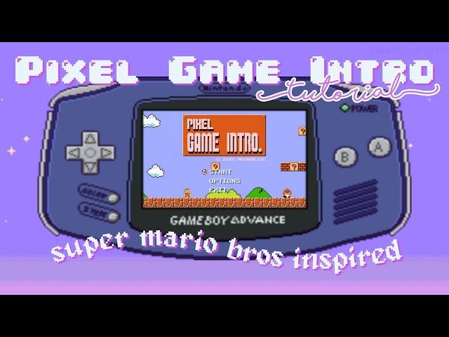 PIXEL GAME INTRO TUTORIAL (Super Mario inspired) || moonbeige