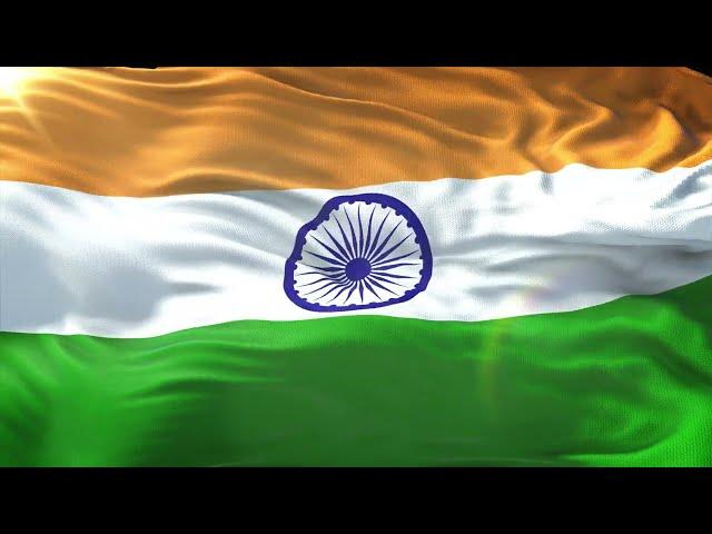 Indian Flag  Waving Background 4K Loop Video | No Copyright Motion Loop Background Video