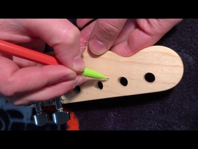 How to add Fender locking tuners to a brand new neck