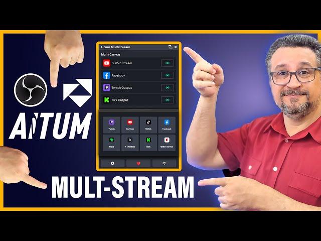 Aitum MultStream: Como Fazer MULTSTREAM Horizontal e Vertical no OBS STUDIO