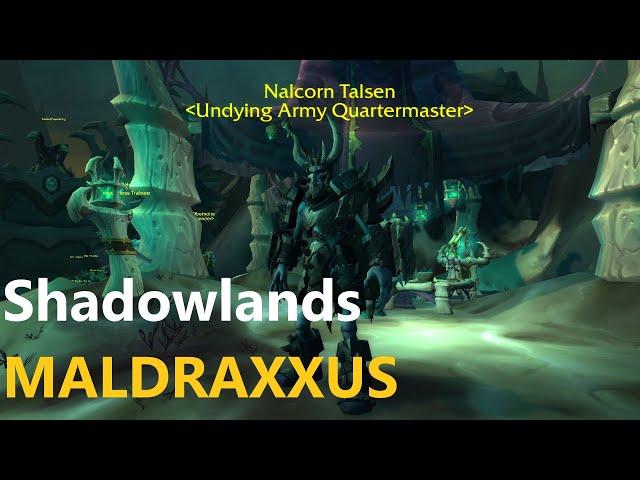 World Of Warcraft Shadowlands,Location Undying Army Quartermaster Nalcorn Talsen, Maldraxxus