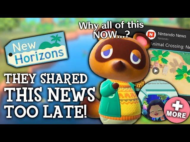 Nintendo Announced This TOO Late For Animal Crossing New Horizons!