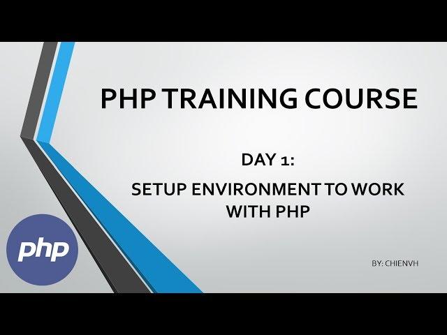 Day1: Setup environment to work with PHP