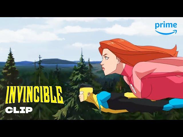 Invincible and Atom Eve | Invincible | Prime Video