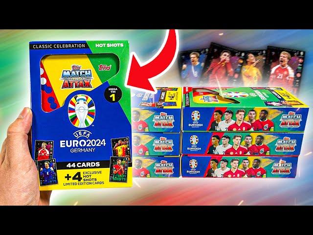 OPENING *SIX* MATCH ATTAX EURO 2024 MEGA TINS! (Relic Hunt!)