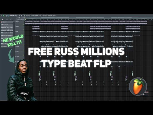 [FREE FLP] How to make crazy UK DRILL BEATS for RUSS MILLIONS - FL Studio 20 Tutorial