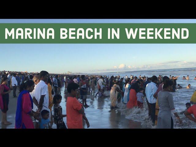 MOST CROWDED BEACH IN INDIA | MARINA BEACH IN SUNDAY | CHENNAI