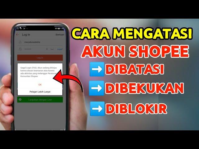 Cara Mengatasi Akun Shopee Dibekukan | Solusi Akun Shopee Terblokir