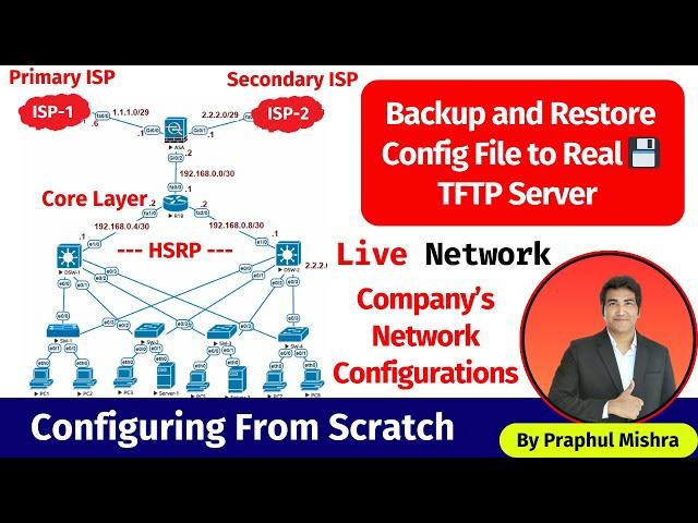 8. Taking Backup of Cisco Devices Configuration File on a Real TFTP Server | Step-by-Step Guide