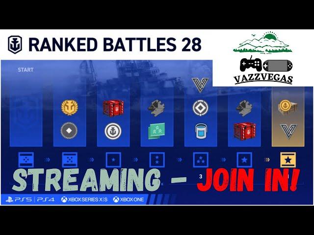 Vazz Plays T5 Ranked & New Ships | World of Warships: Legends PS4 XBOX | Enseigne Gabolde & Flandre