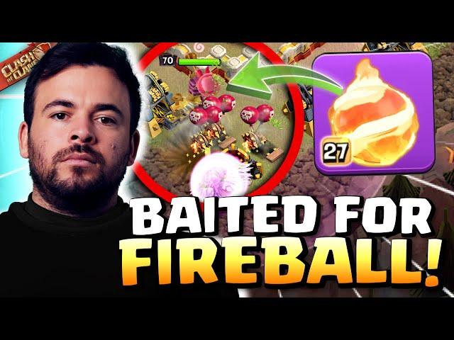 FIREBALL gets BAITED but Celinho makes PERFECT ADJUSTMENT! Clash of Clans