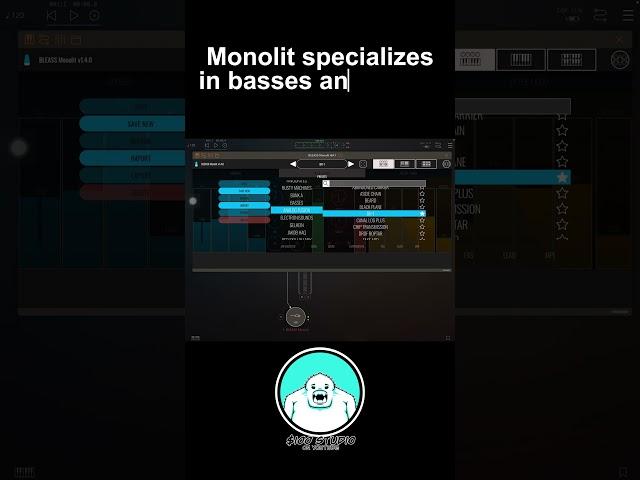 Monolit by Bleass iOS FREE Mono Synth #iosmusic  #synth #iossynth