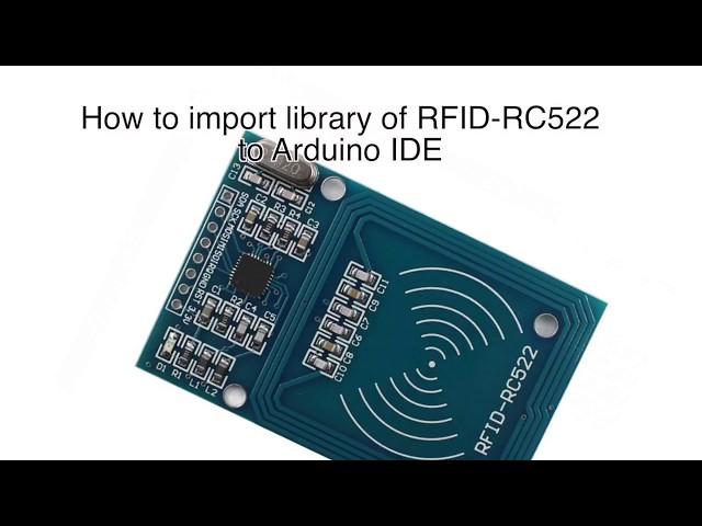 How to import library of RFID-RC522 to Arduino IDE