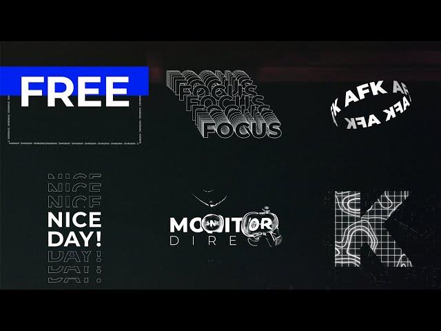 Free Kinetic Typography Pack