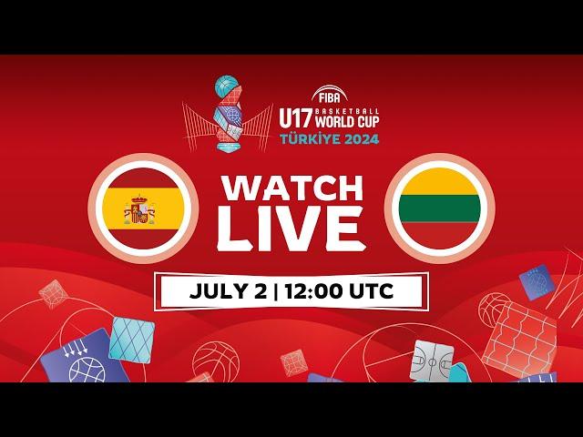 Group Phase  | Spain v Lithuania | Full Basketball Game | FIBA U17 Basketball World Cup 2024