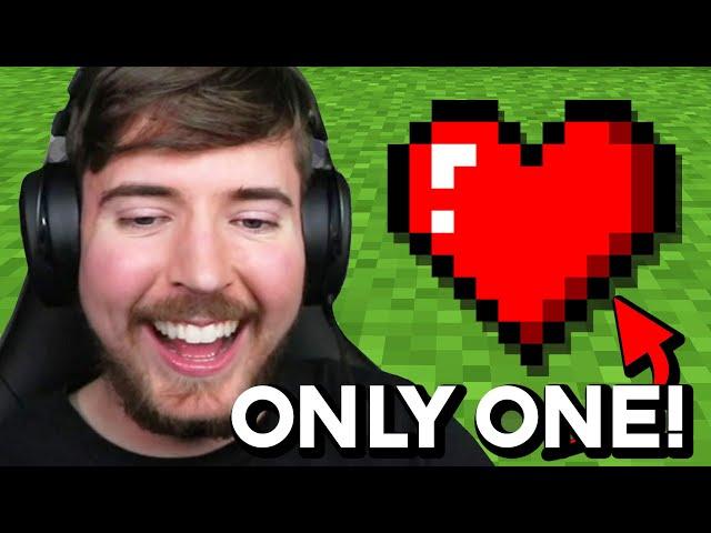 Minecraft, But With Only 1 Heart!