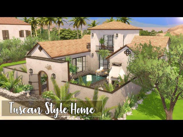 Tuscan Style Home | No CC | The Sims 4 | Stop Motion