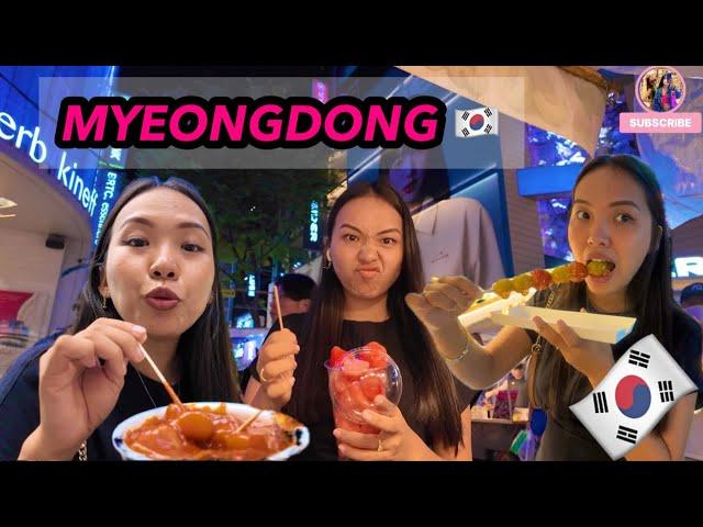  SOUTH KOREA || EXPLORING MYEONGDONG STREET FOOD  || Vlog 97 || MUNDGOD VLOGGER || TIBETAN