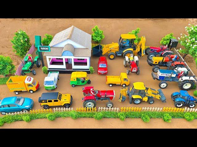 Mini tractor trolley parking to another place | Arjun novo tractor | jcb tractor video | jcb#9